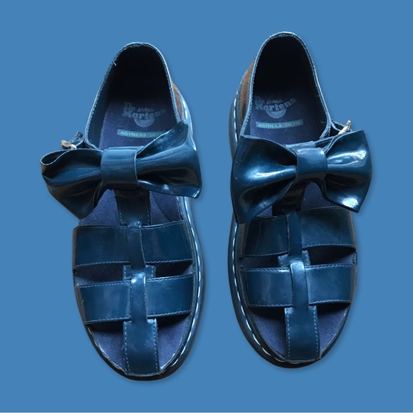 Dr Martens Aggy Bow Collab SUPER RARES Sandals Y2K - Picture 1 of 8